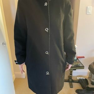 Black wool coat